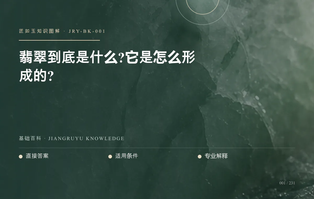 翡翠到底是什么?它是怎么形成的?知识图解