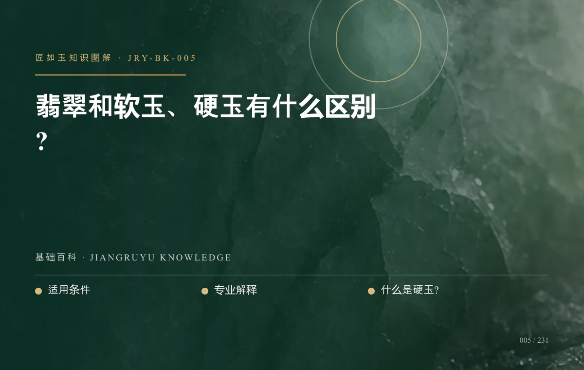 翡翠和软玉、硬玉有什么区别?知识图解