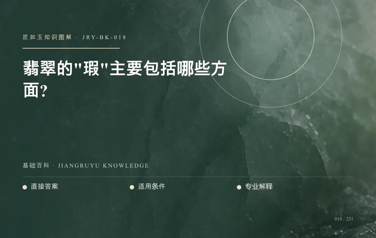 翡翠的"瑕"主要包括哪些方面?知识图解