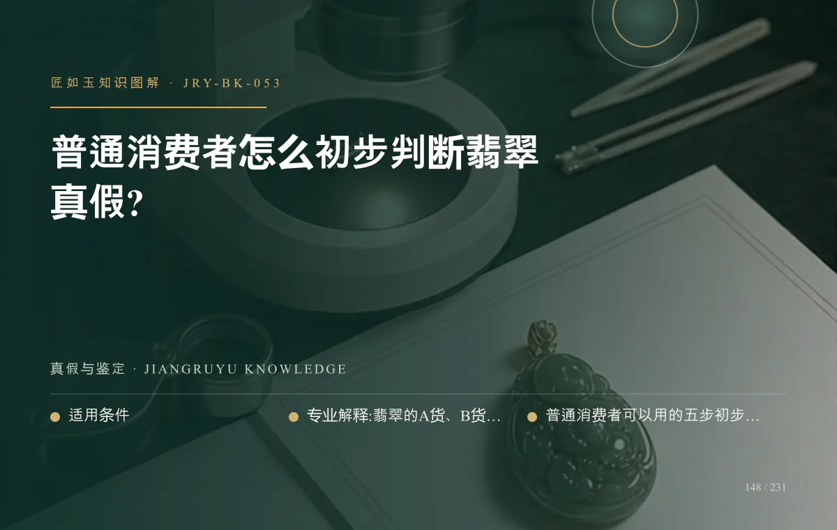 普通消费者怎么初步判断翡翠真假?知识图解