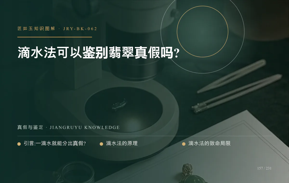 滴水法可以鉴别翡翠真假吗?知识图解