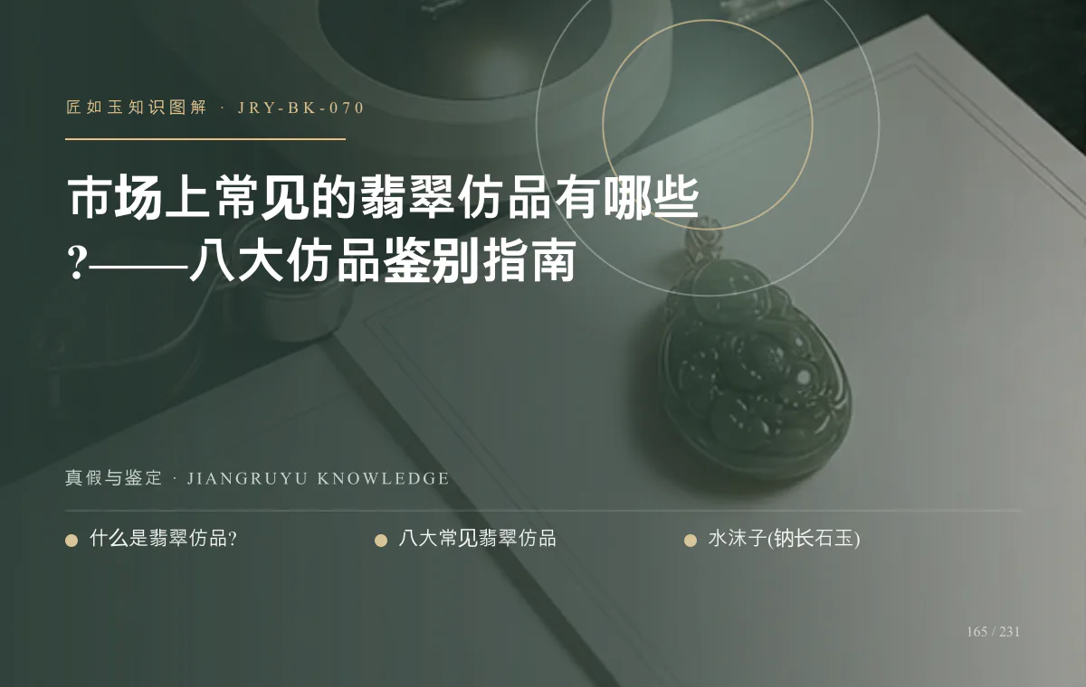 市场上常见的翡翠仿品有哪些?——八大仿品鉴别指南知识图解