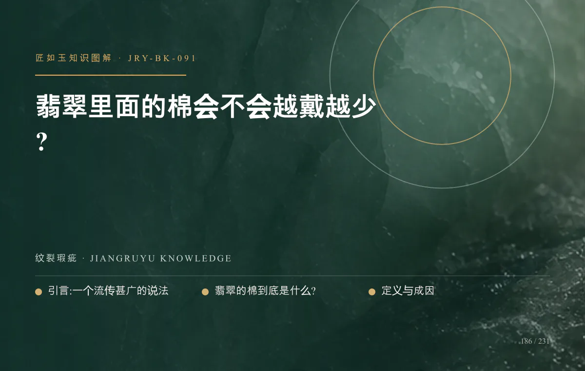 翡翠里面的棉会不会越戴越少?知识图解