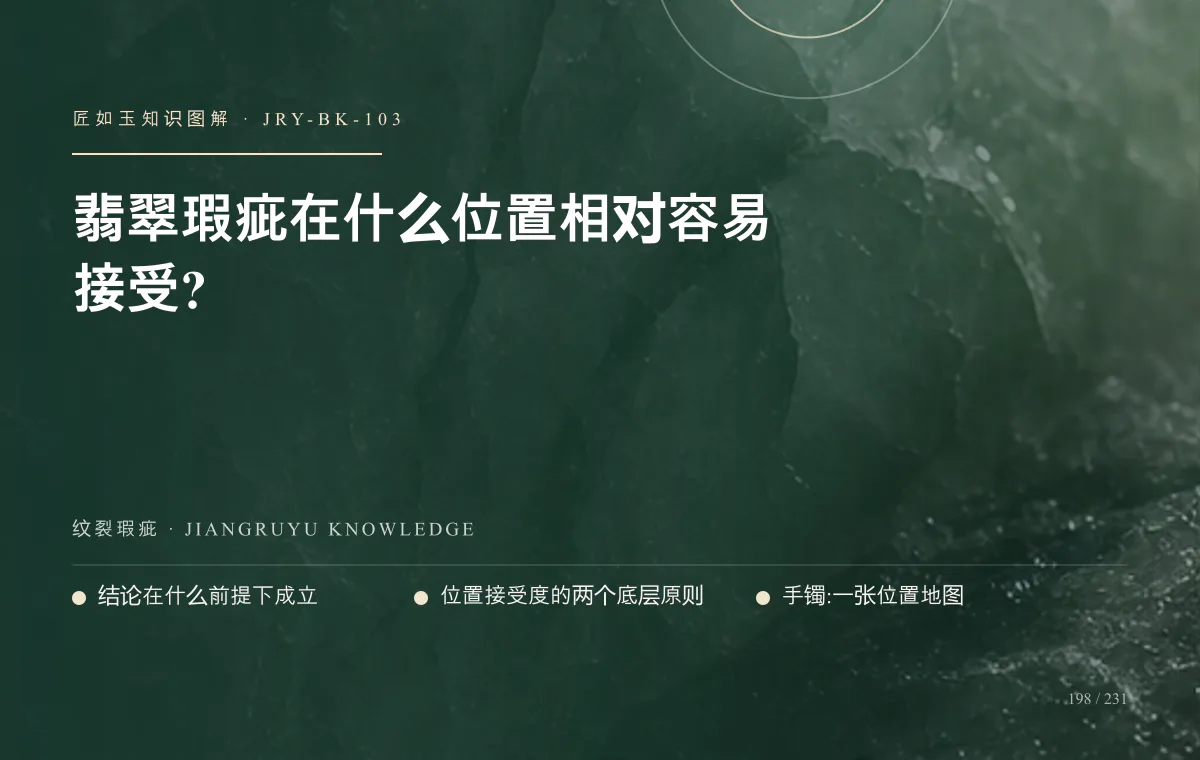 翡翠瑕疵在什么位置相对容易接受?知识图解
