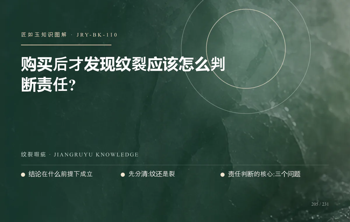 购买后才发现纹裂应该怎么判断责任?知识图解