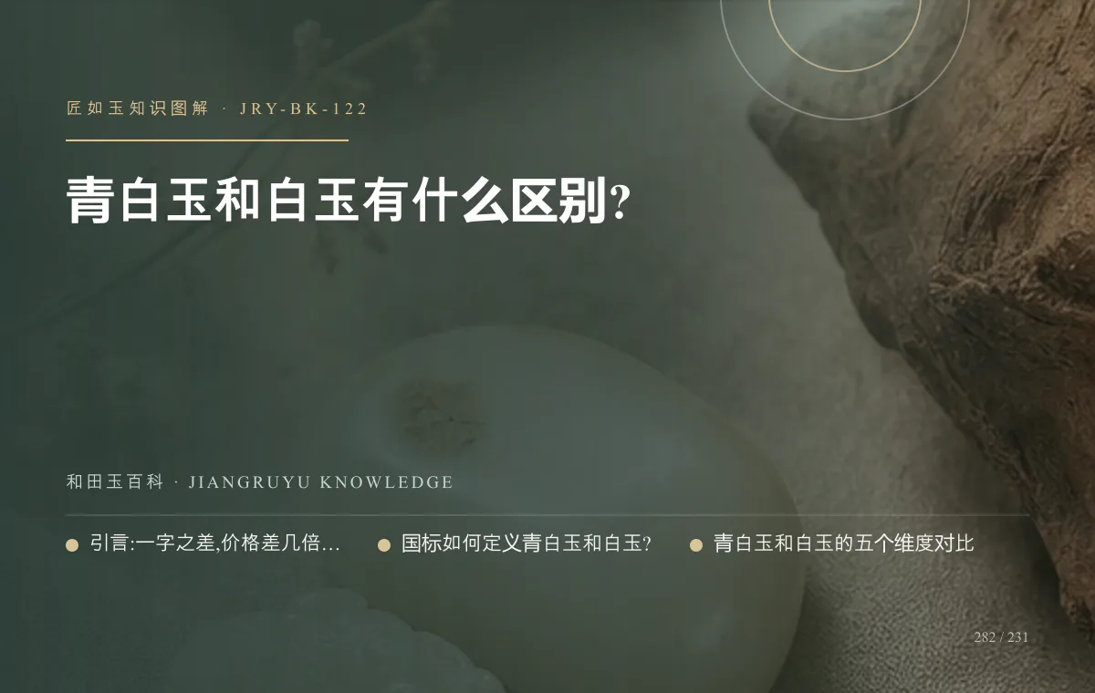 青白玉和白玉有什么区别?知识图解