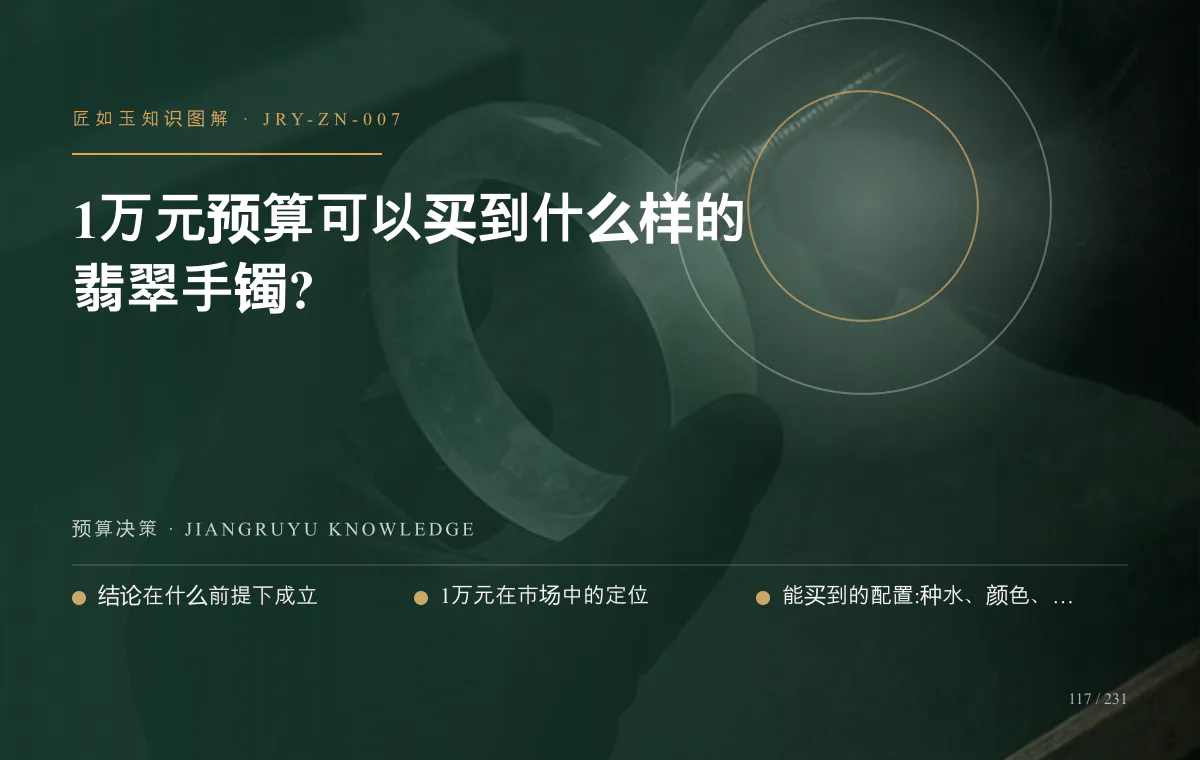 1万元预算可以买到什么样的翡翠手镯?知识图解