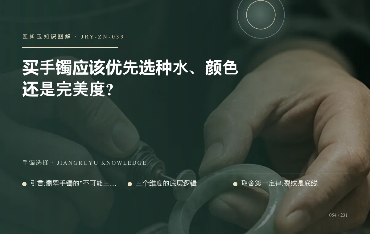 买手镯应该优先选种水、颜色还是完美度?知识图解