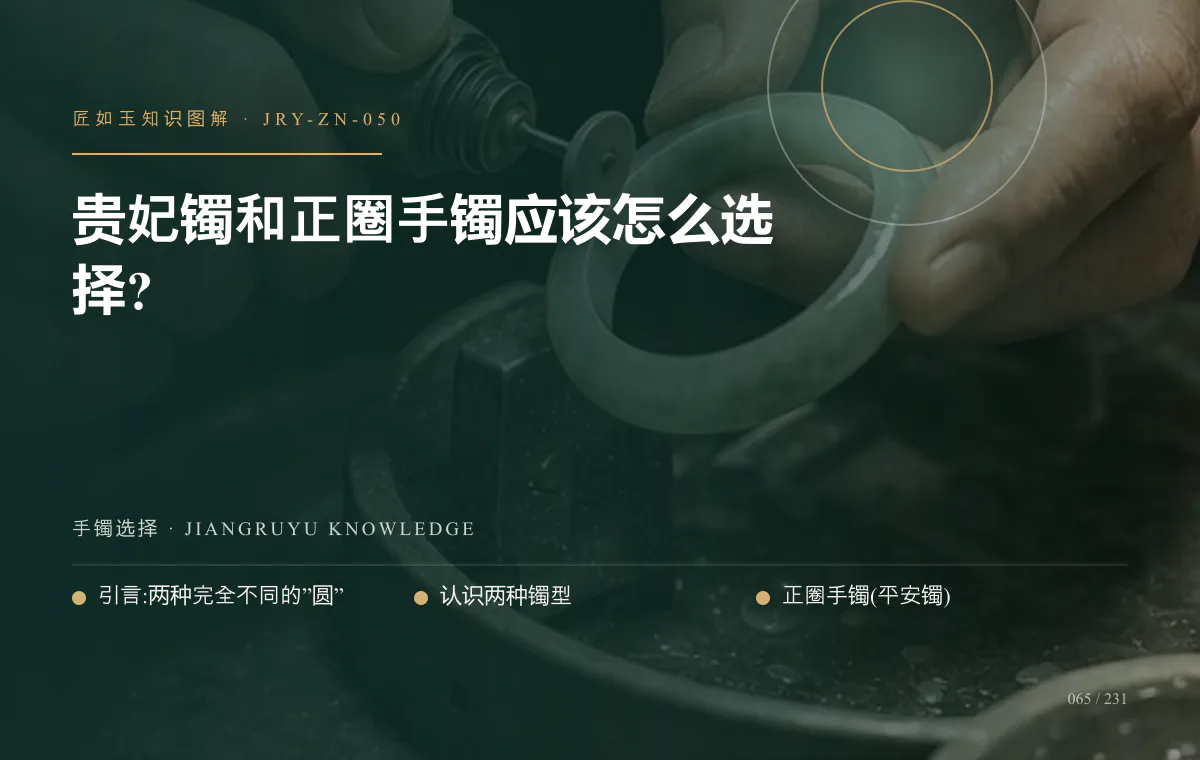 贵妃镯和正圈手镯应该怎么选择?知识图解