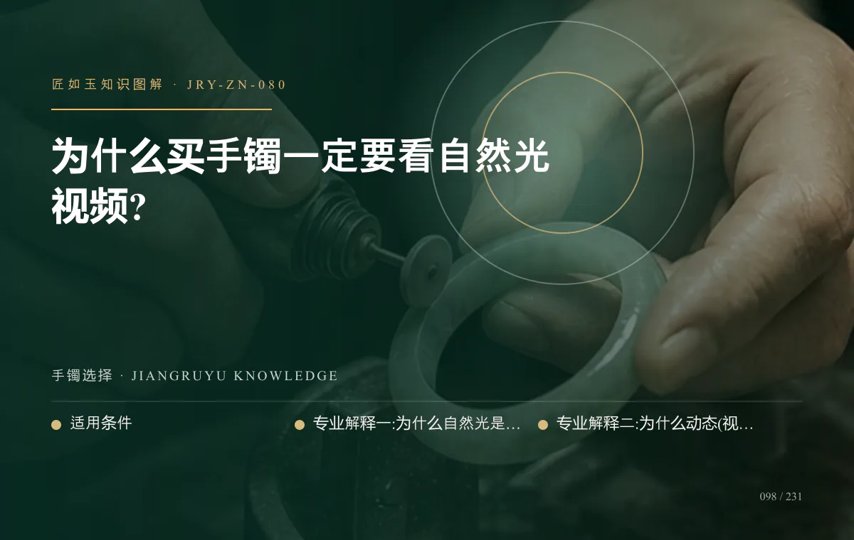 为什么买手镯一定要看自然光视频?知识图解